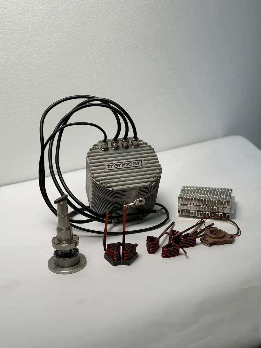 FrenoFlux elektromotor — detail